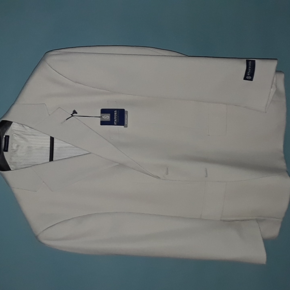 UnWorn, Unaltered Stafford 44 Short Polyester Linen Mens Suit Slacks 32/32